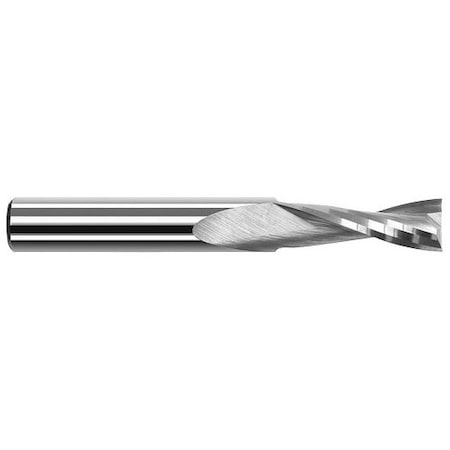 Harvey Tool 3/32 Cutter dia. x 0.5620 in. 9/16 Carbide Square Upcut End Mill for Plastic, 2 Flutes 745693